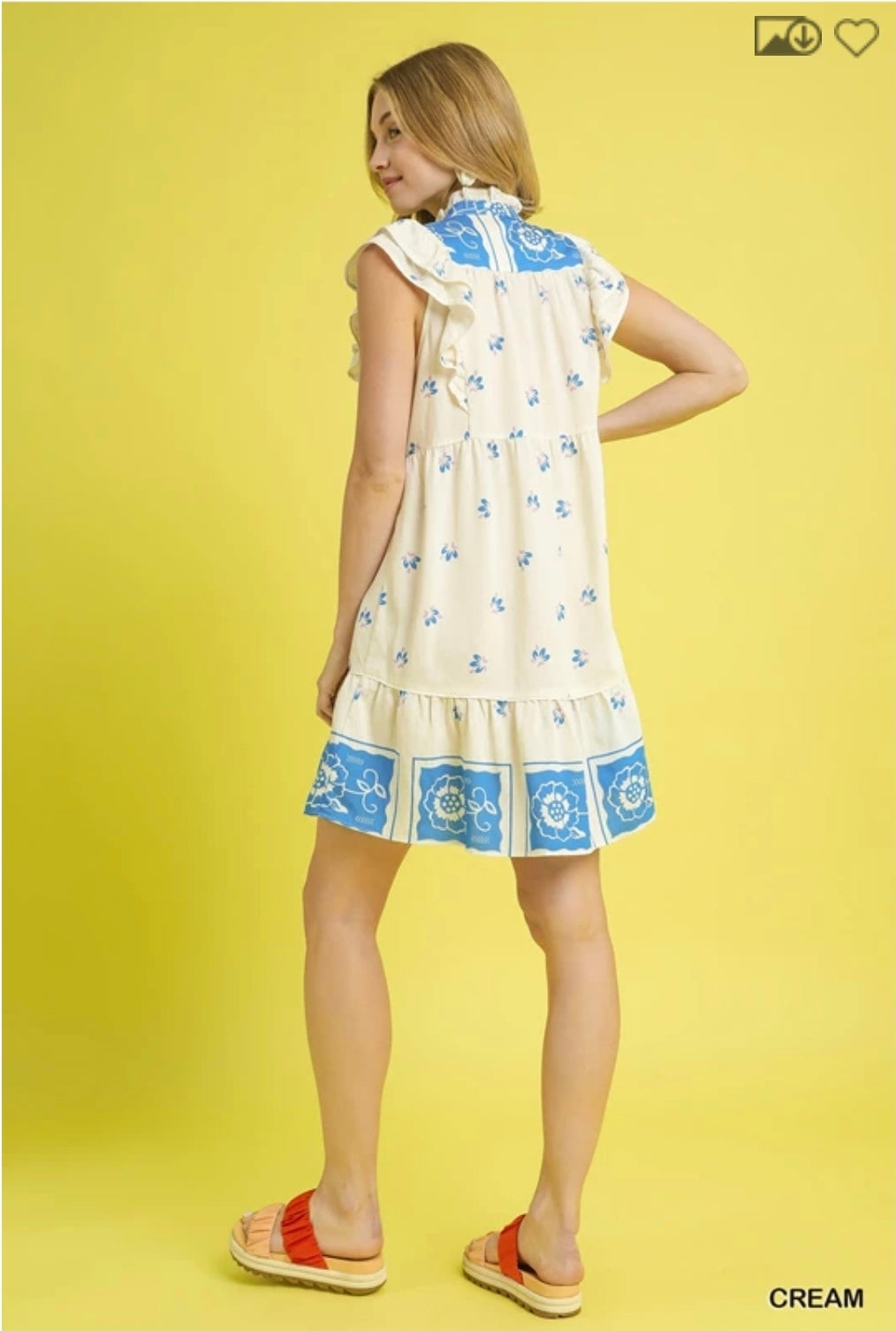 Floral Tiered babydoll dress