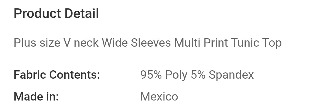 Plus size v neck multi print top
