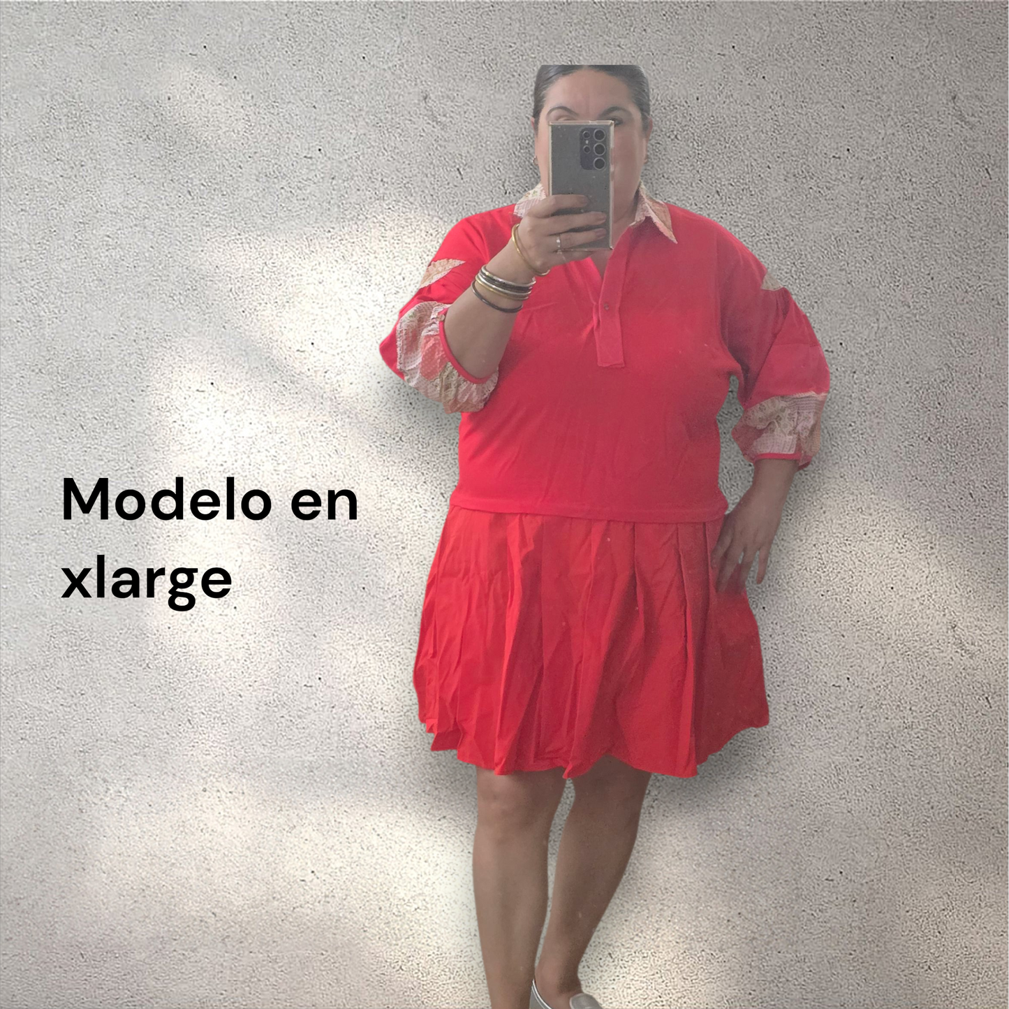 Rugby dress with pleated skirt detais