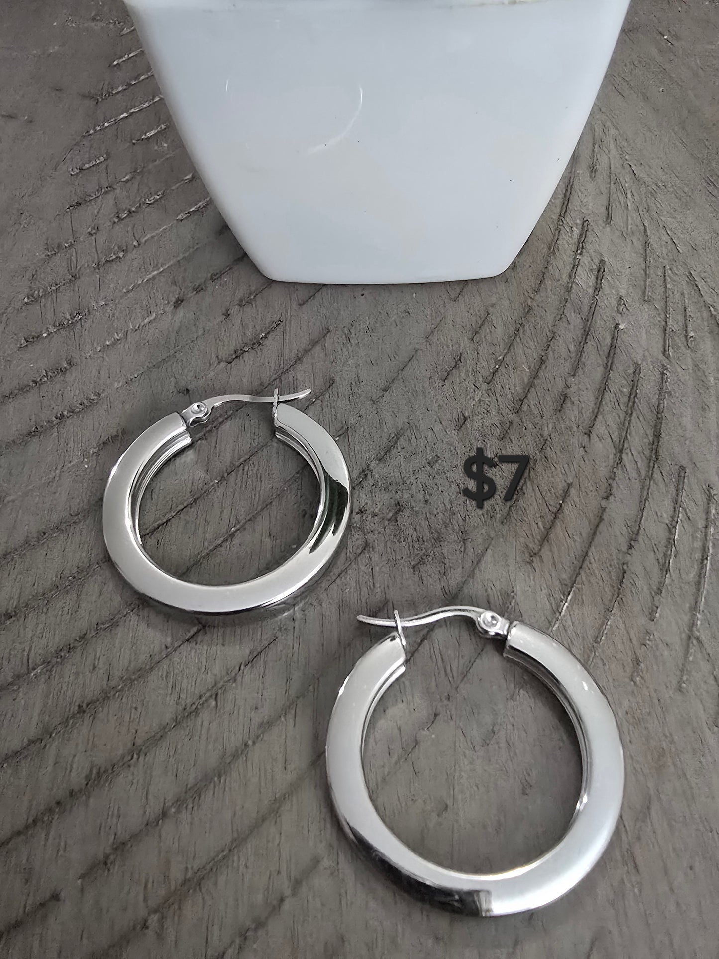 Silver earrings