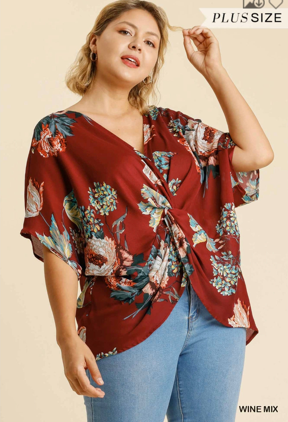 Floral print top