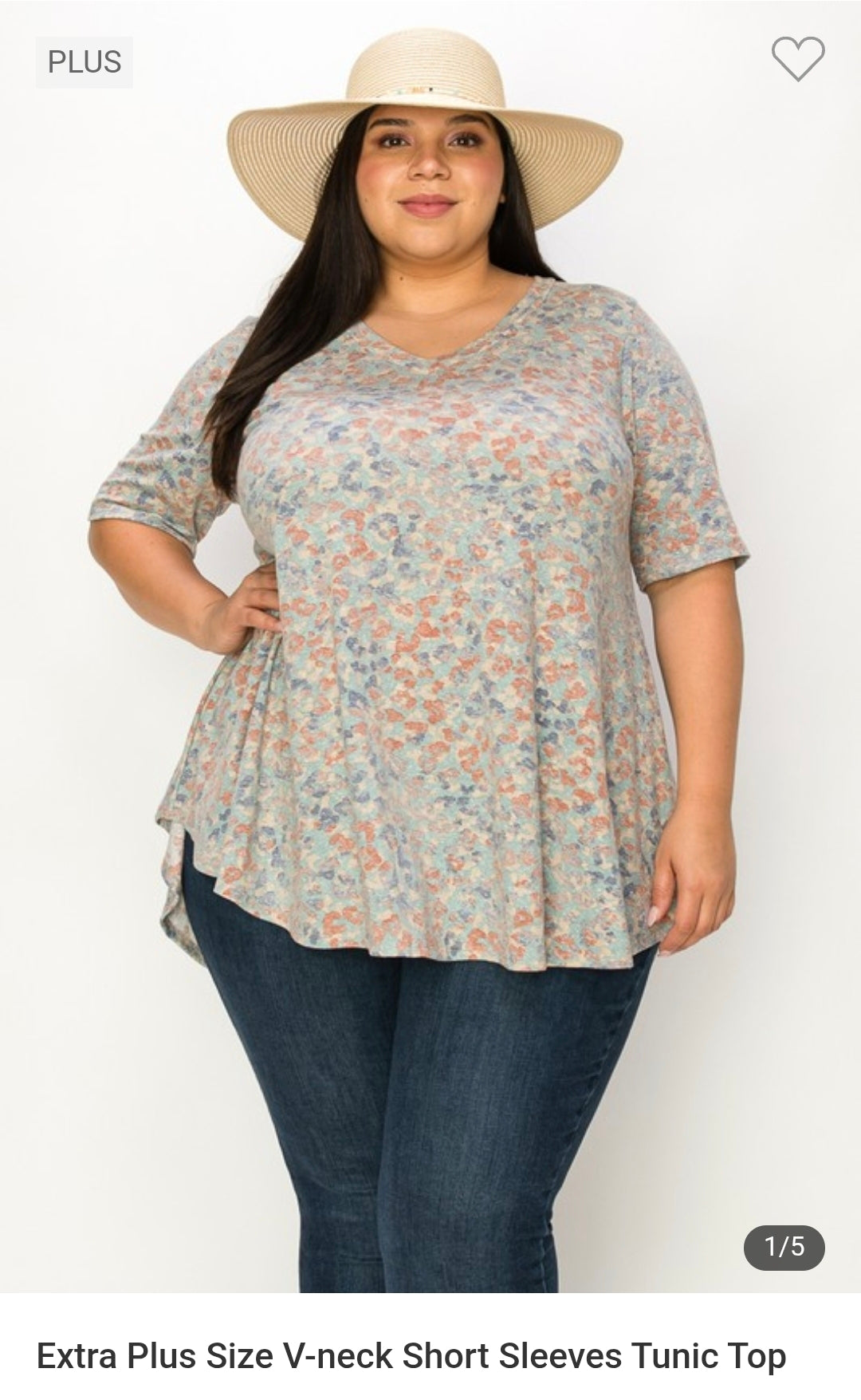 Extra plus size tunic top