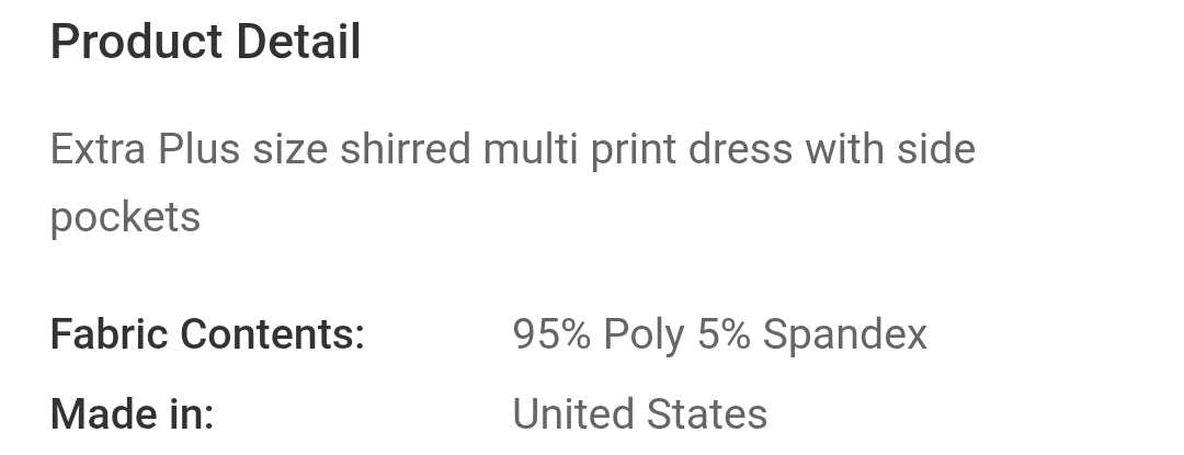 Extra plus multi print dress
