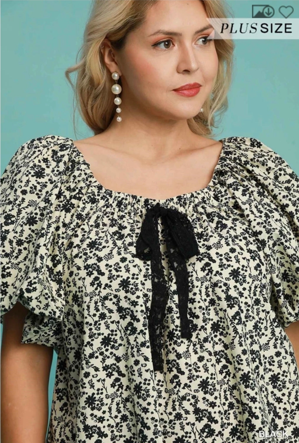 Floral print round neck dress
