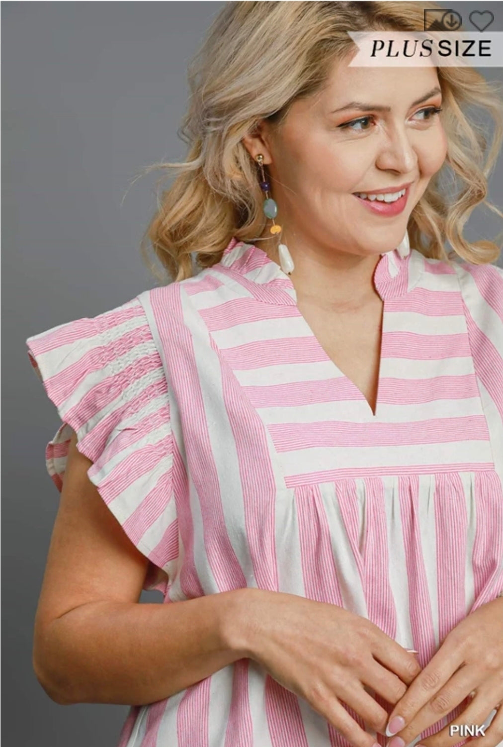 Stripe v neck dress