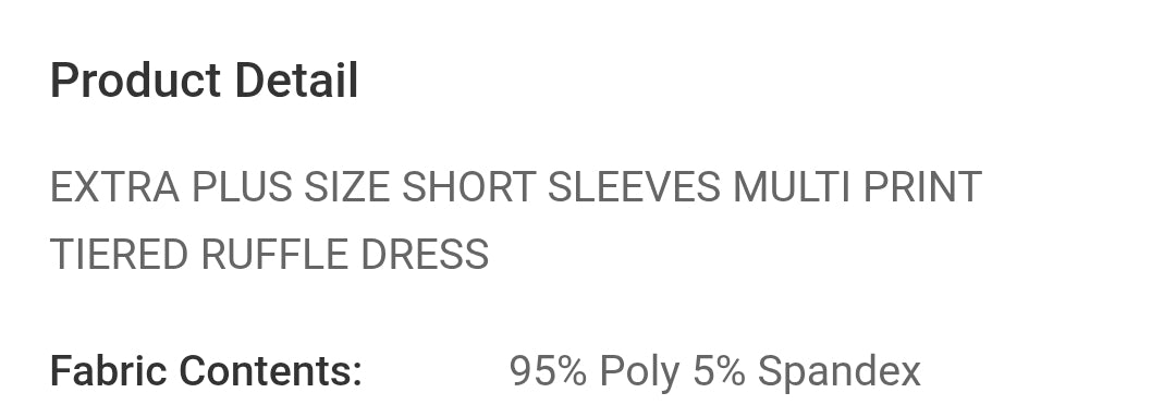 Extra plus size short sleeves Tiered ruffle dress