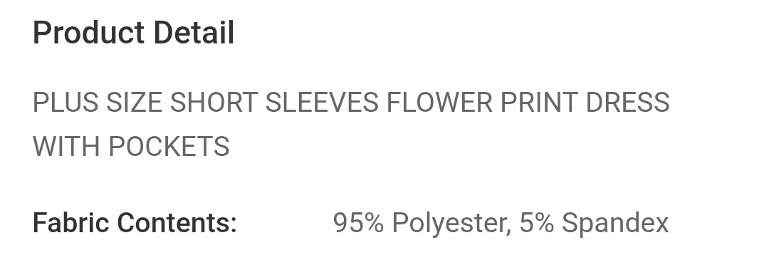 Plus size short sleeves flower print dress