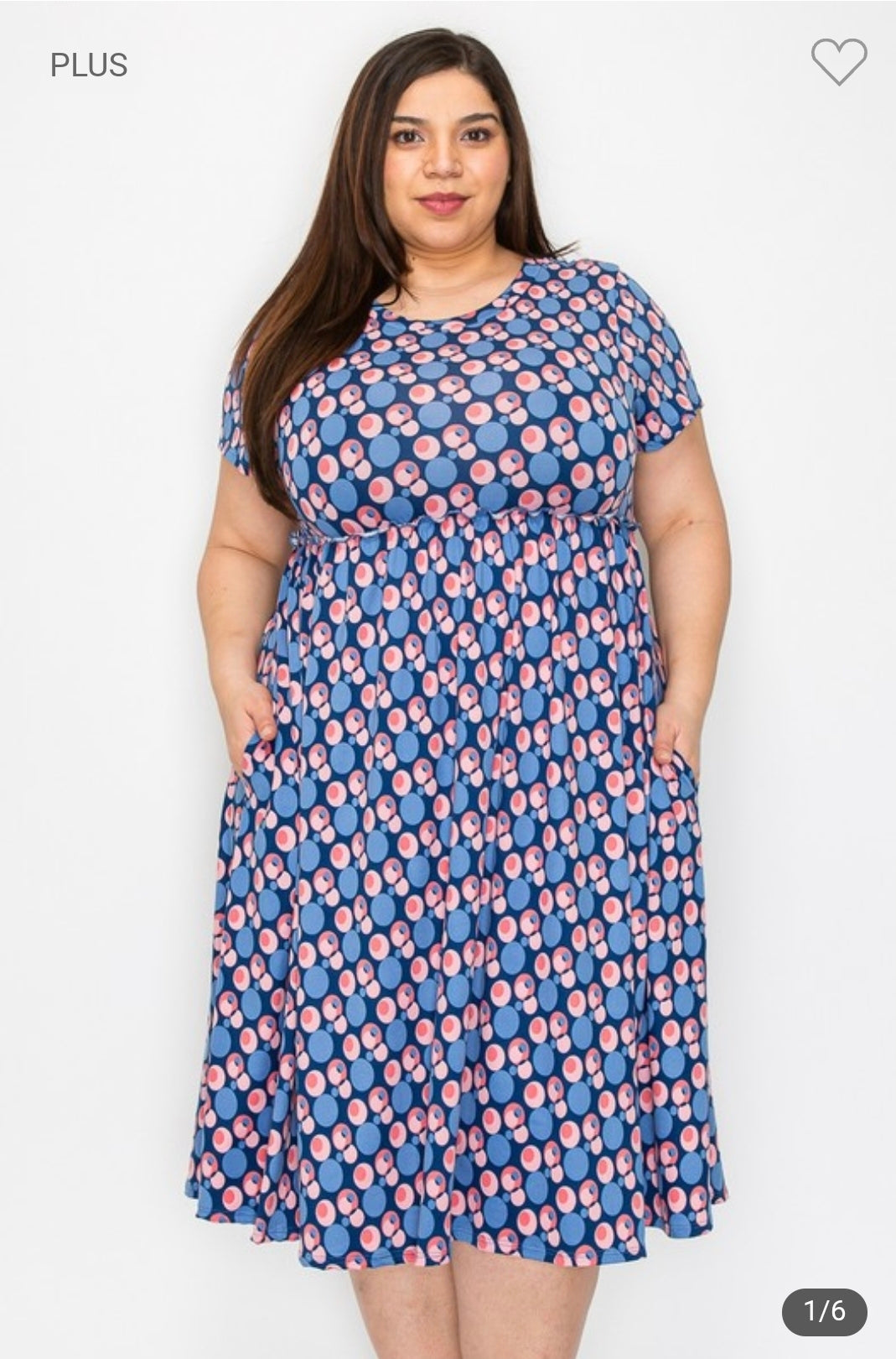 Extra plus size multi print dress