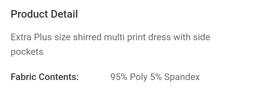 Extra plus size multi print dress
