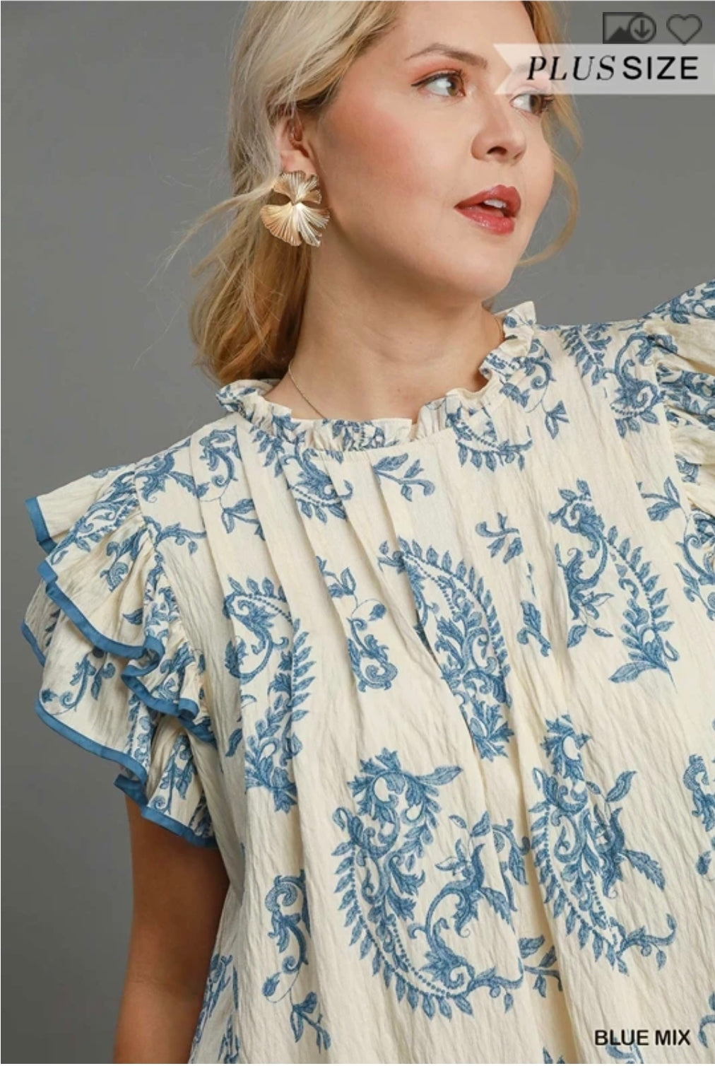 Paisley print Tiered mini dress