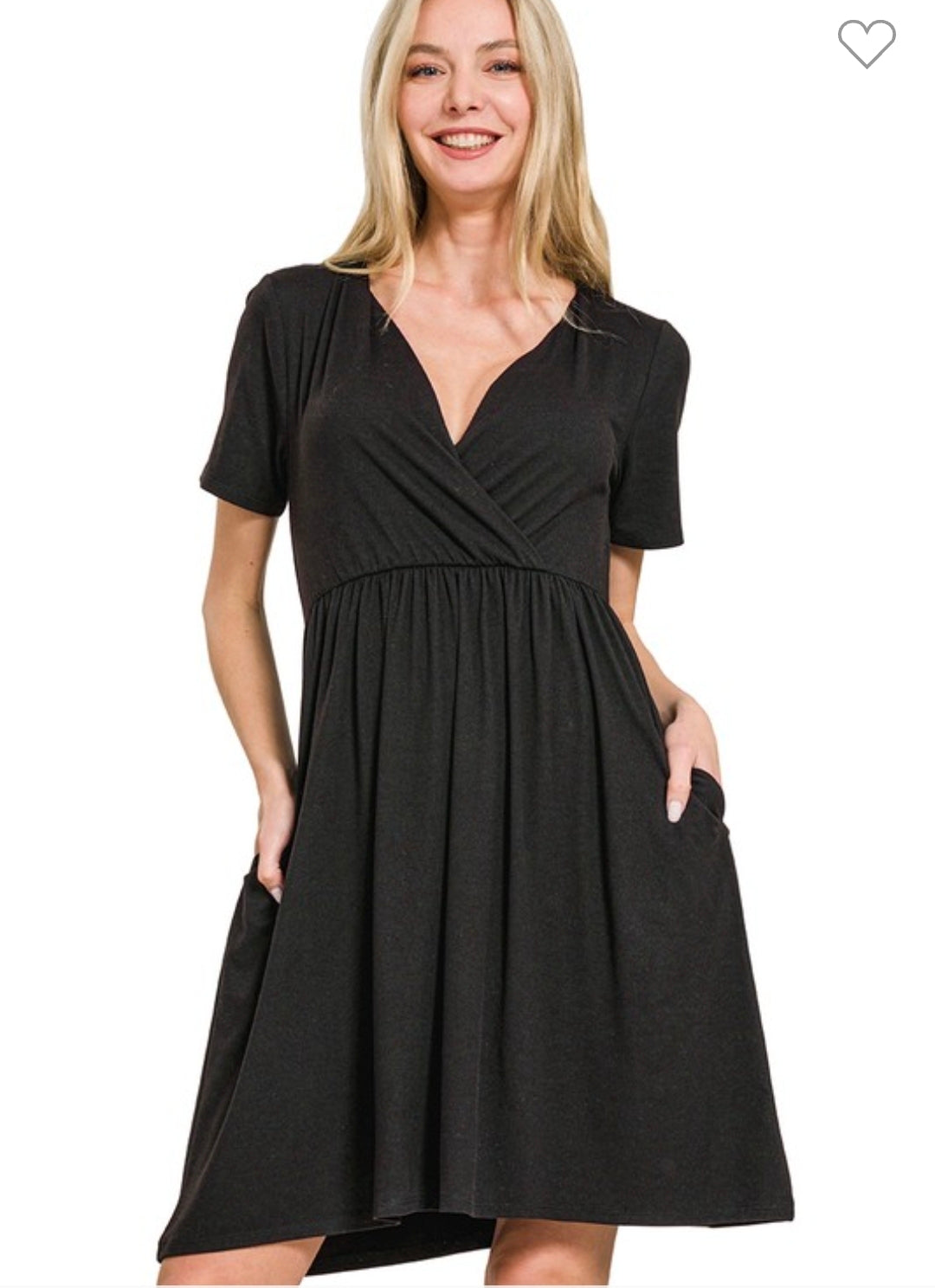Soft dress with pockets