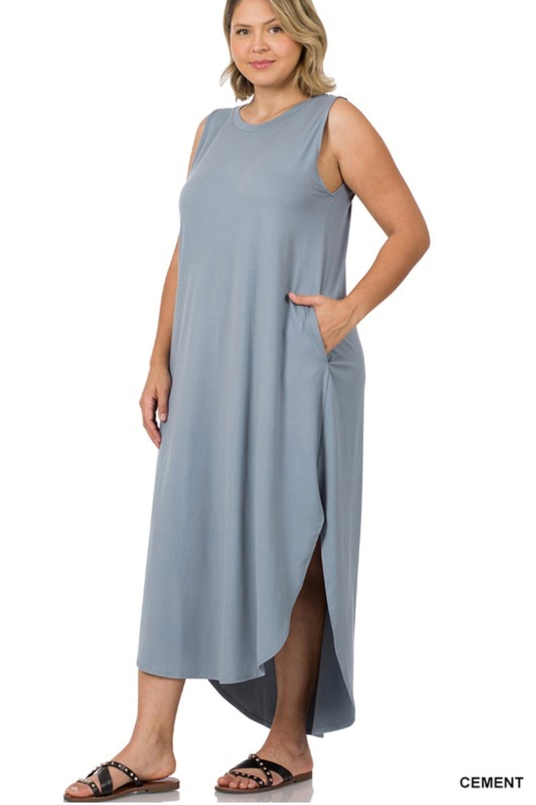 Midi/maxi dress with pockets