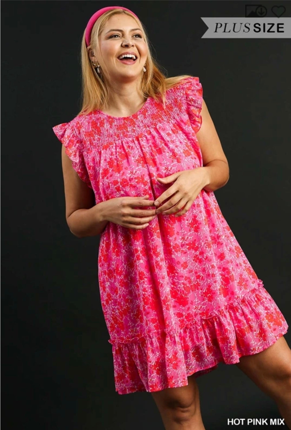 Floral sleeve dress