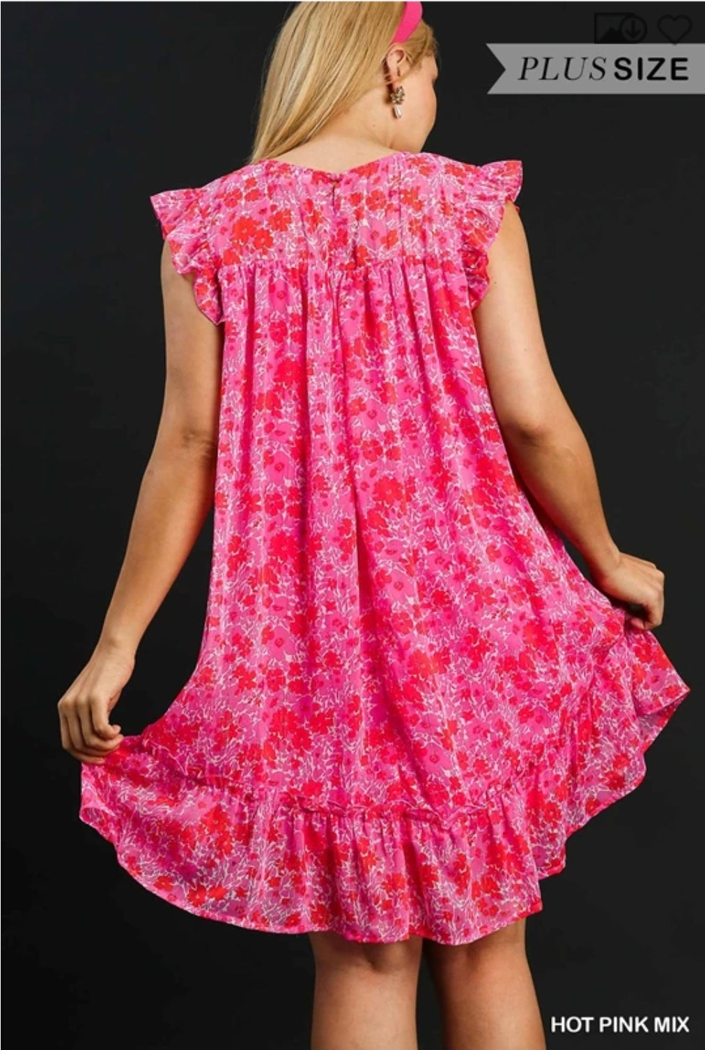 Floral sleeve dress