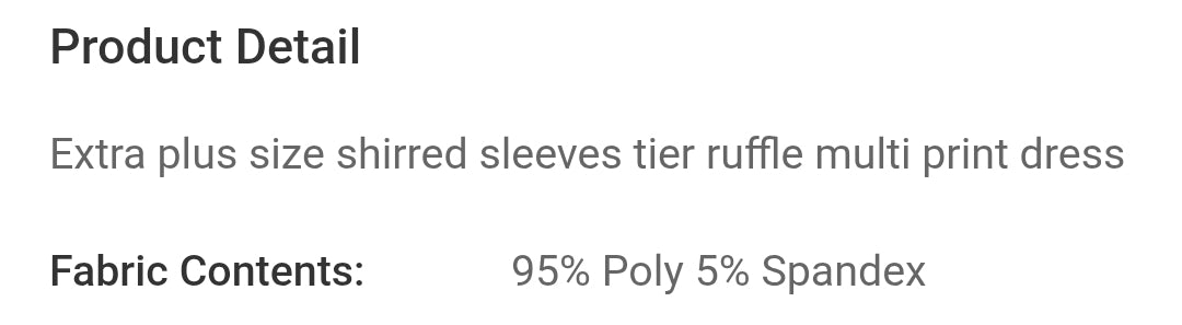 Extra plus shirred sleeves tier ruffle dress