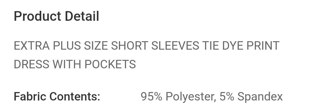 Extra plus size short sleeves dress with pockets