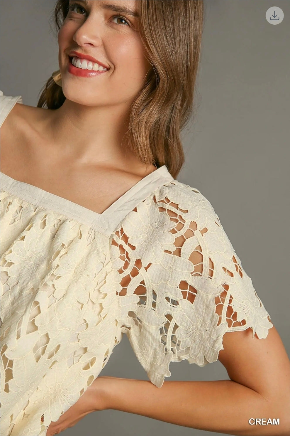 Floral lace mini dress