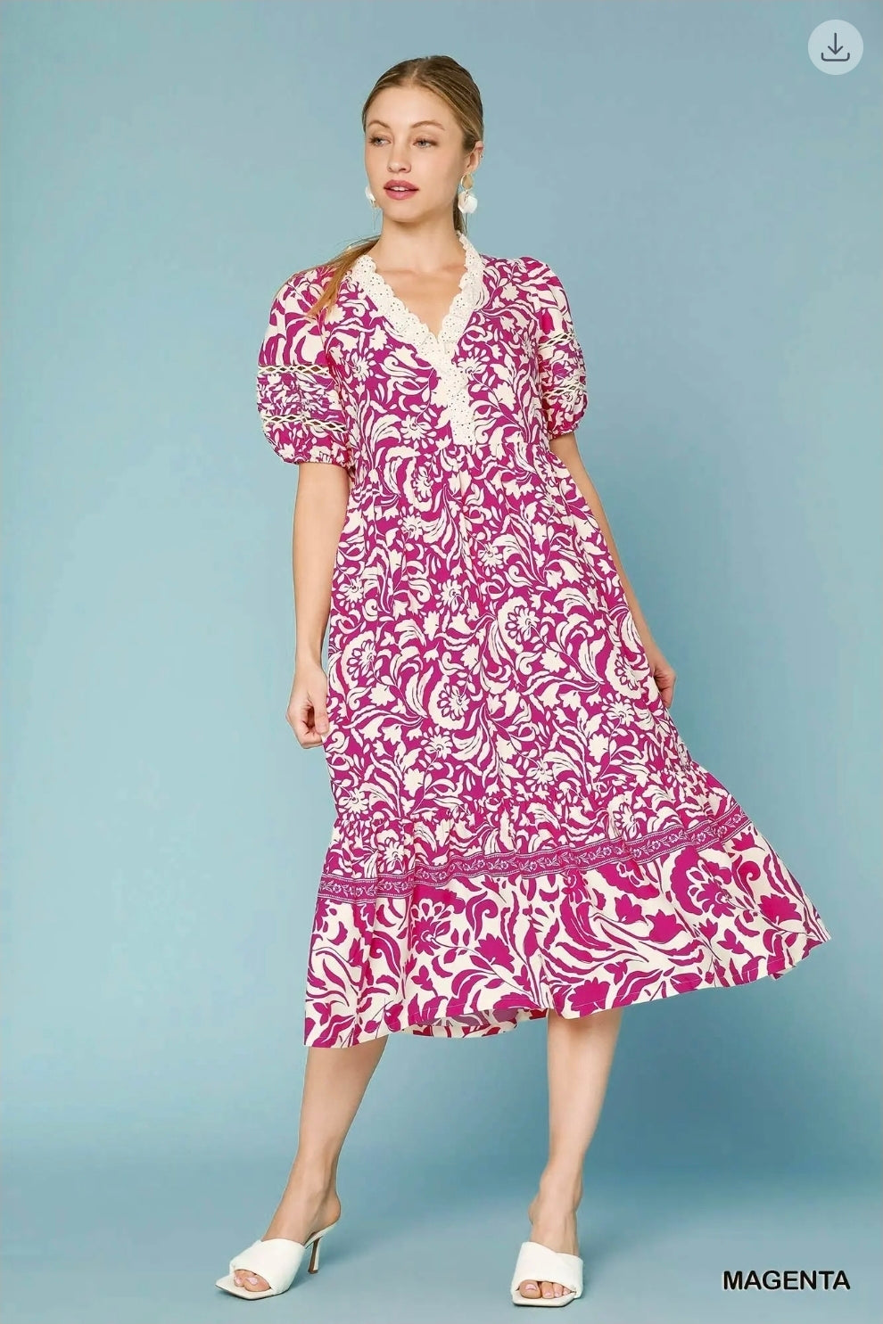 Bohemian midi dress