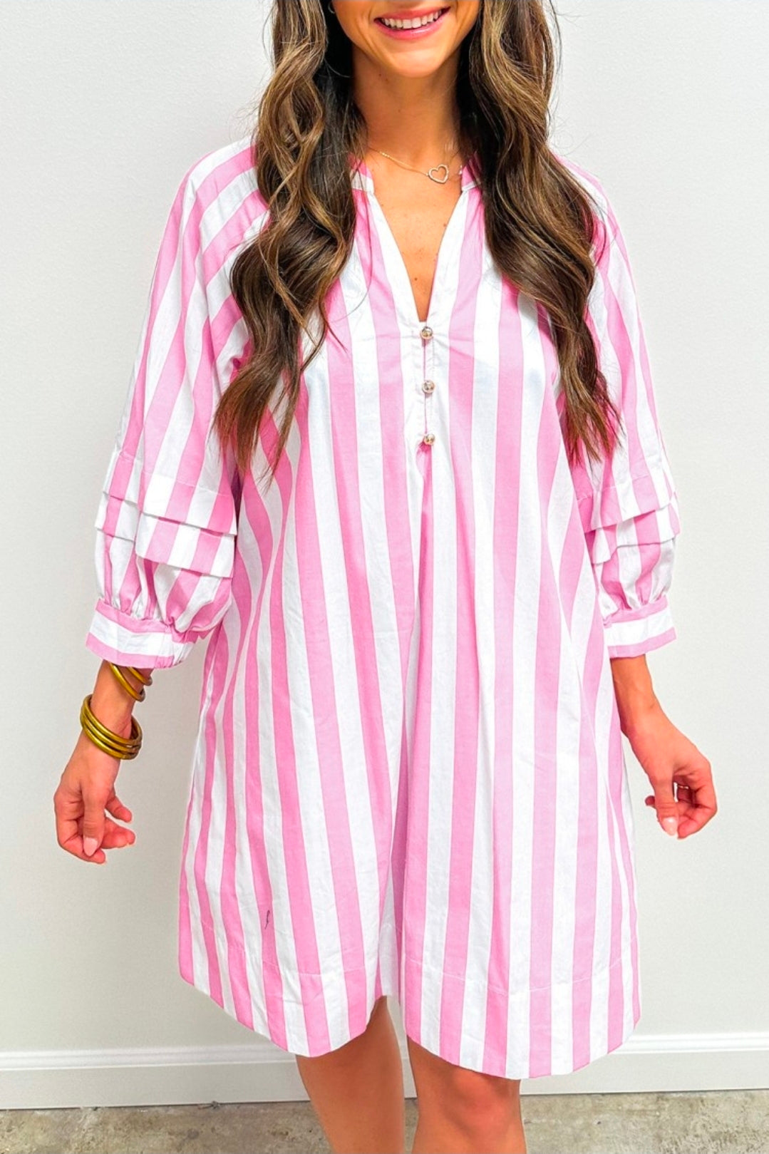 Stripe Rose Dress