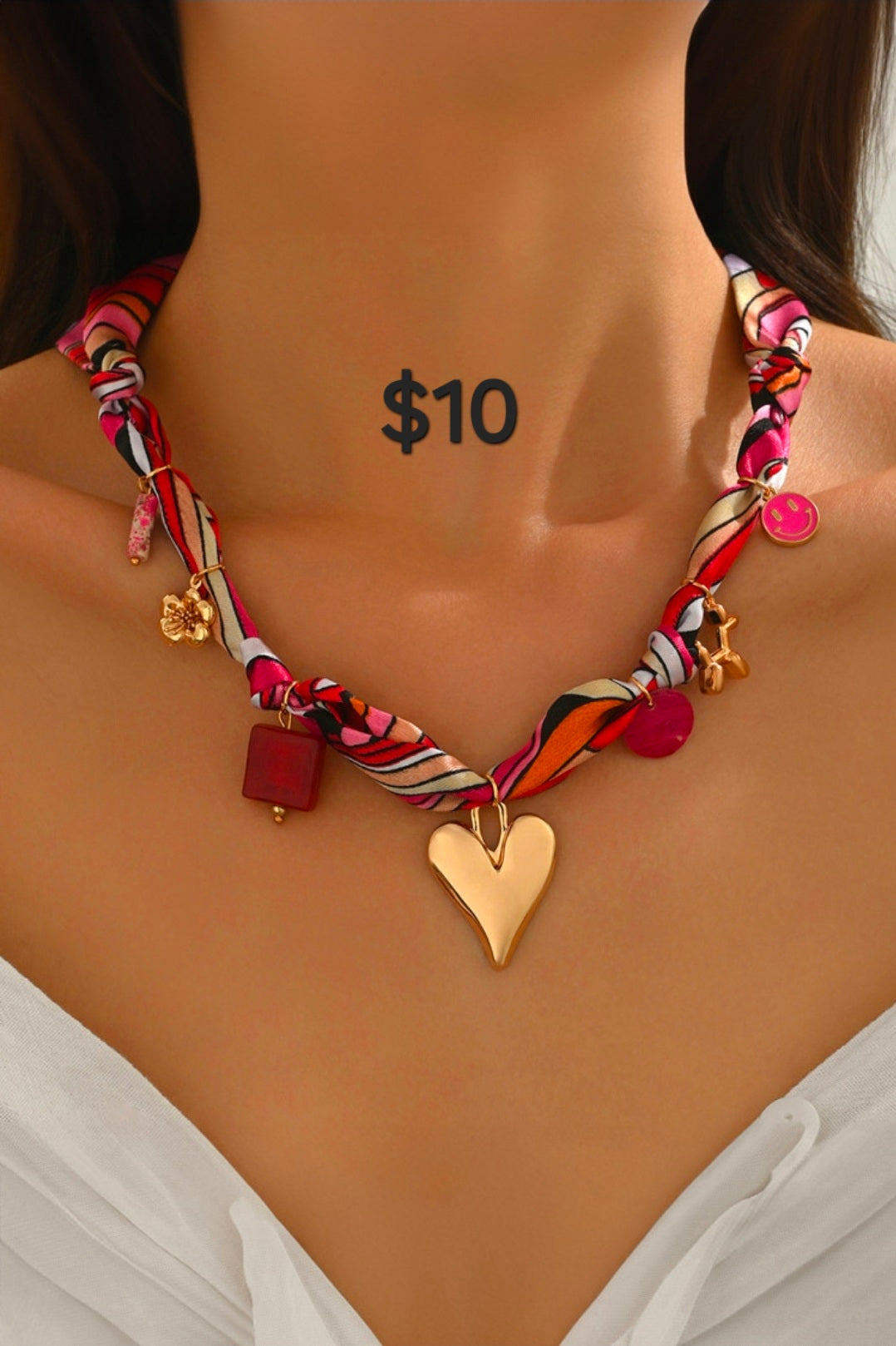 Strawberry pink necklace