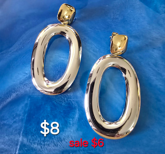 Two tone earrings