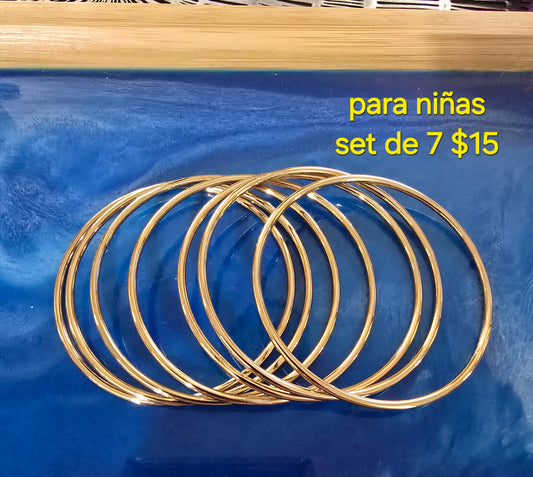 Gold girls bangles