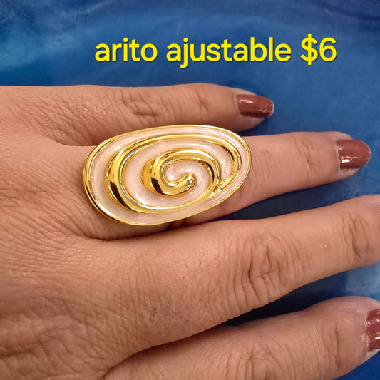 Gold ring adjustable