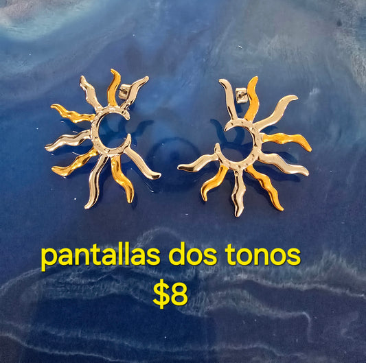 Two tone earrings