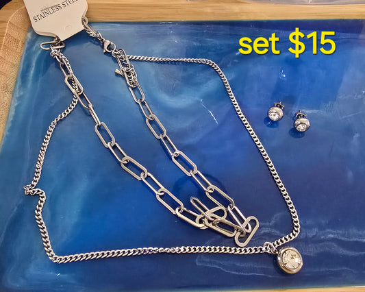 Set silver dos caidas y pantallas