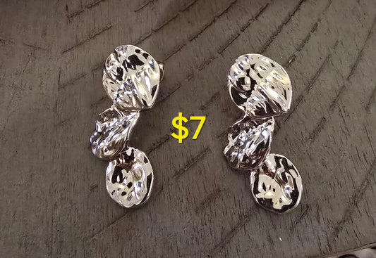 Silver earrings