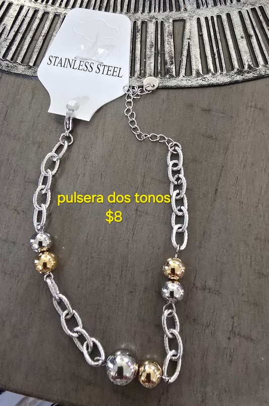 Two tone bracelet