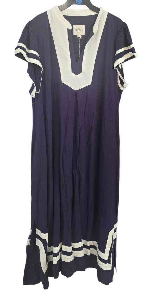 Linen cotton midi dress