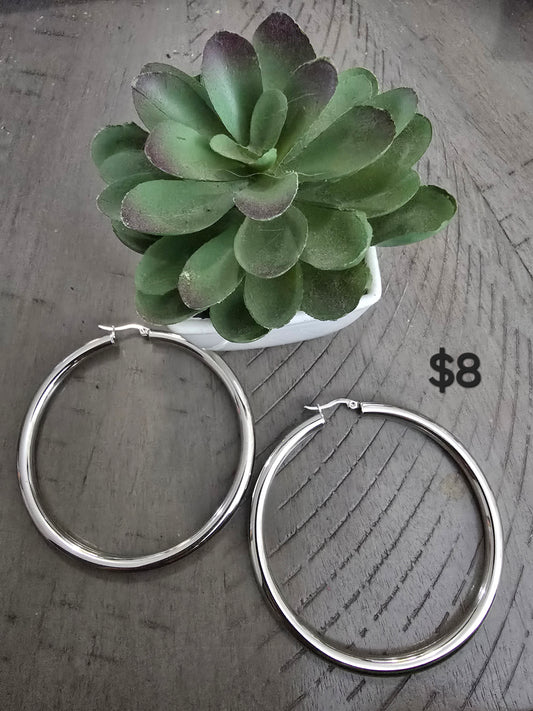 Silver earrings