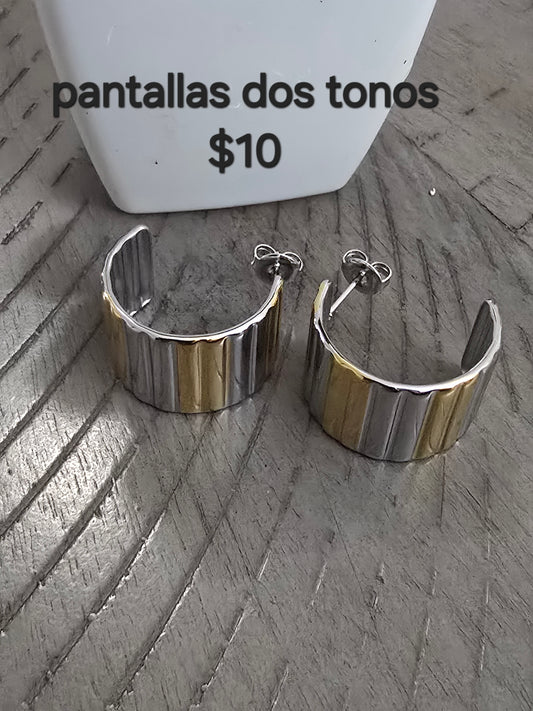 Two tone earrings