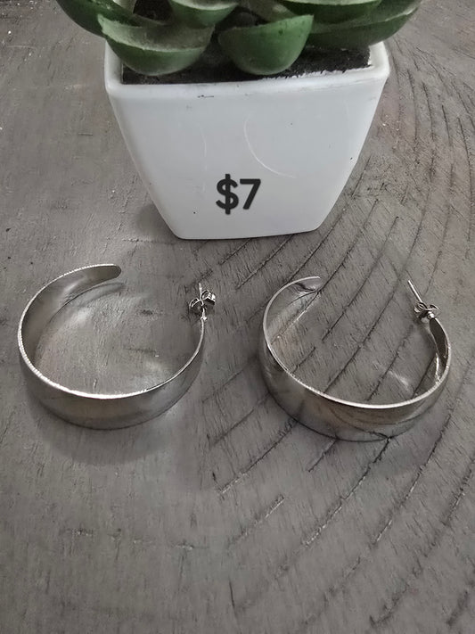 Silver earrings