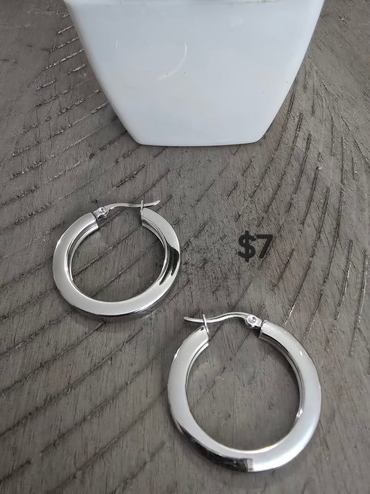 Silver earrings
