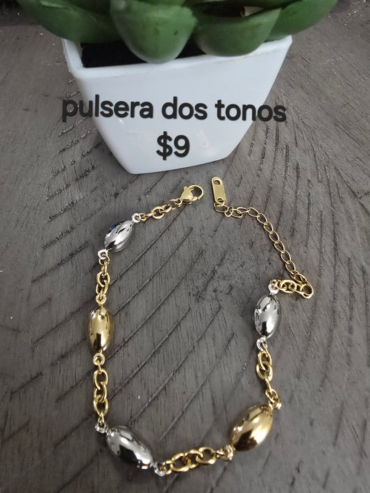 Two tone bracelet