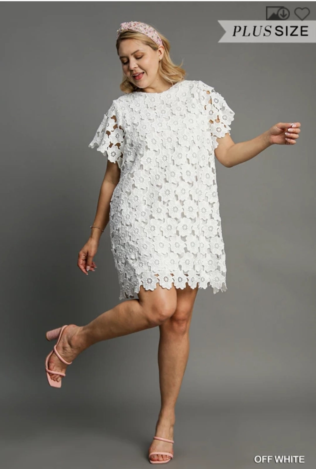 Crochet lace flower dress