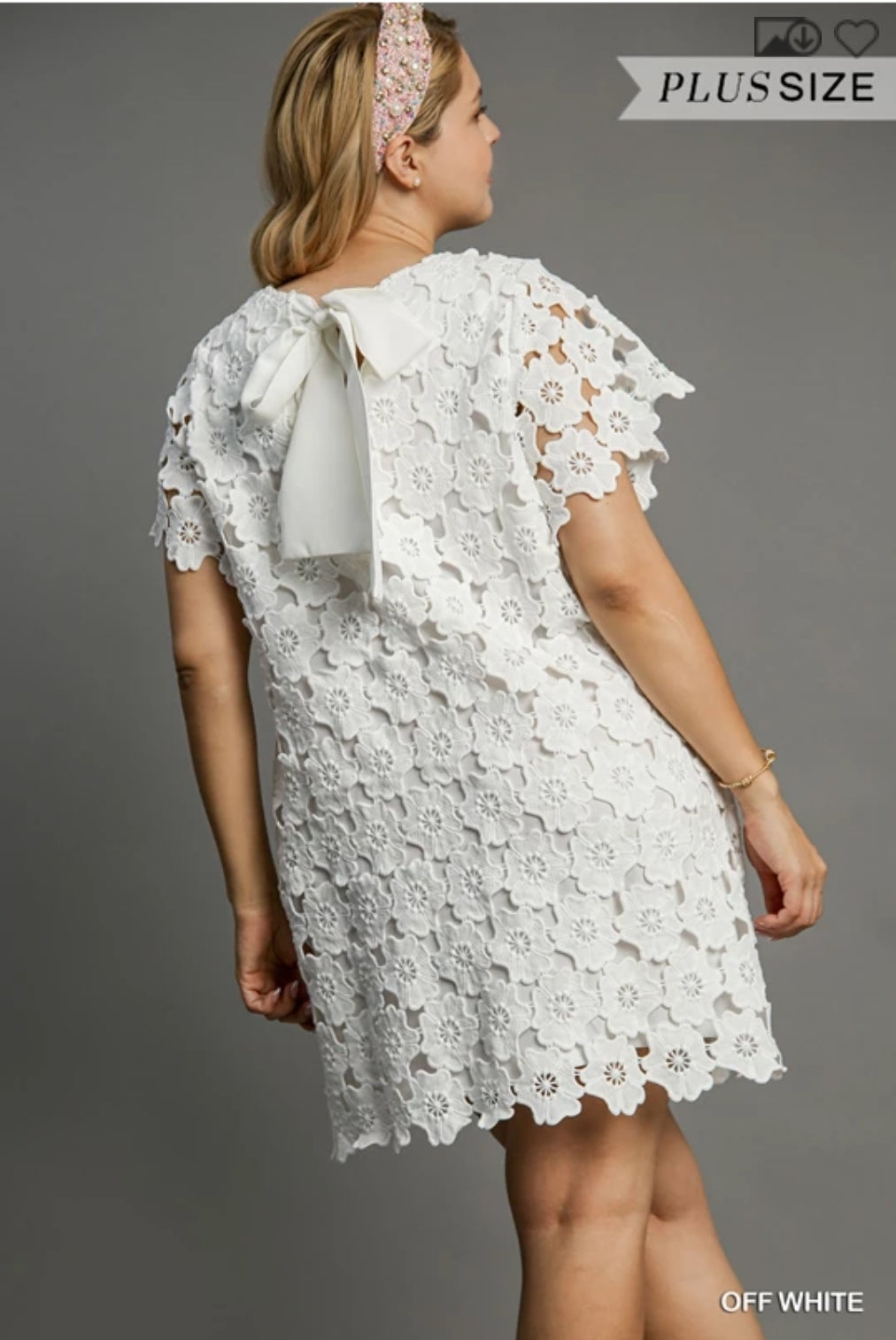 Crochet lace flower dress