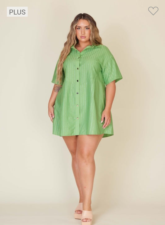 Plus size short dress