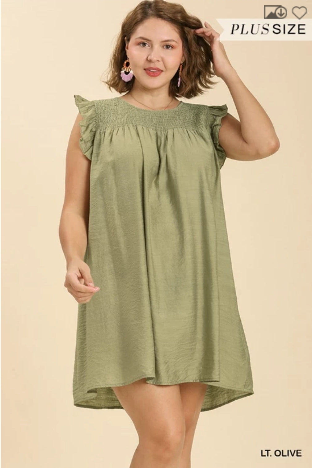 Shor ruffle dress