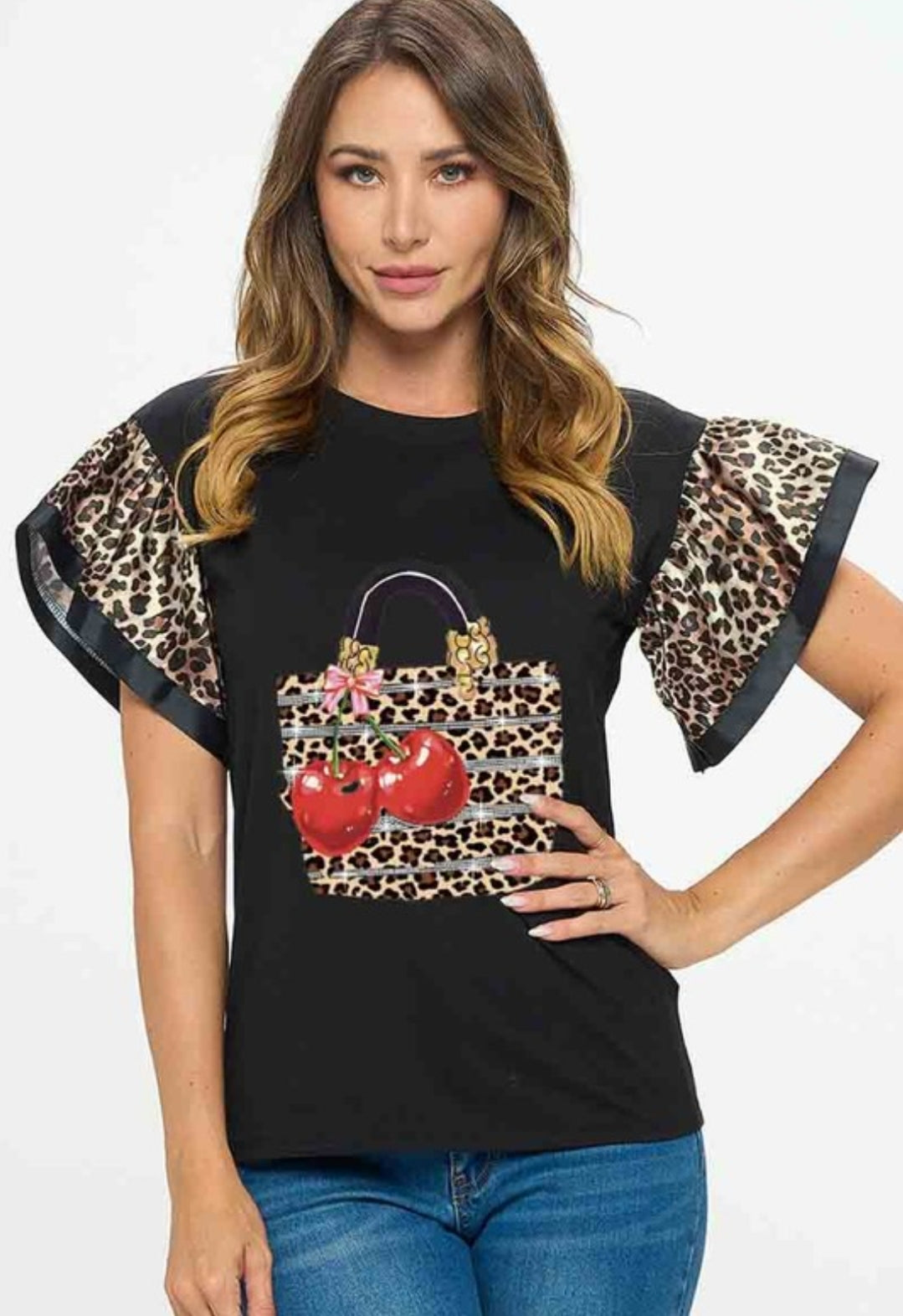 Animal print top