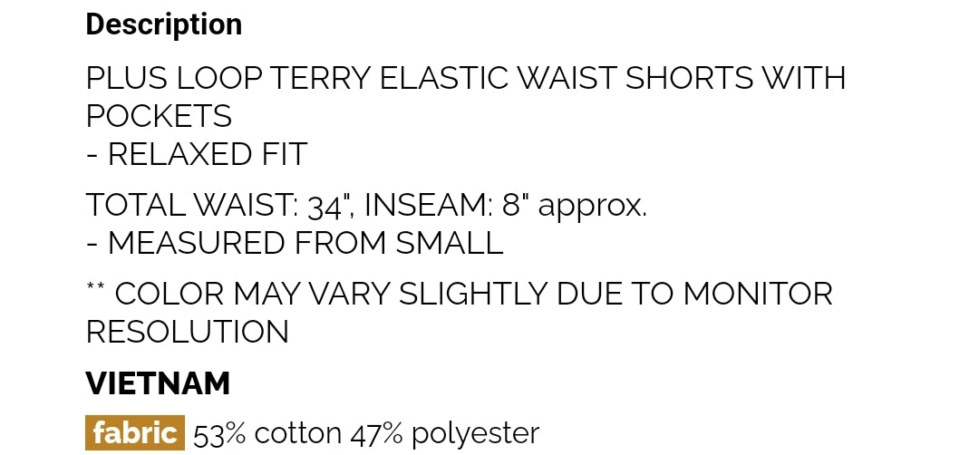 Plus size short