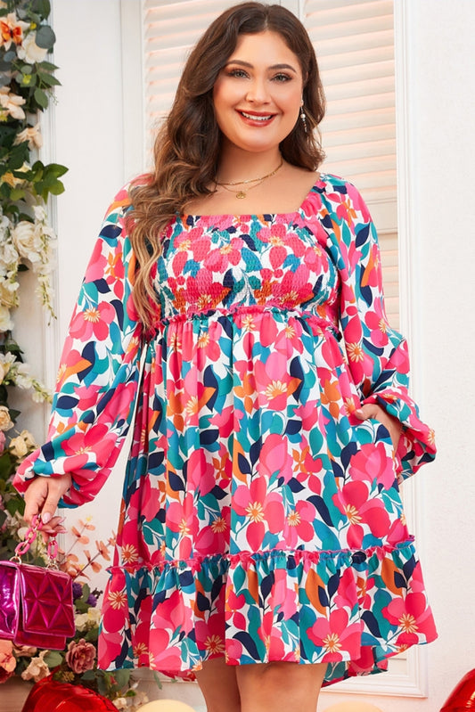 Floral plus dress