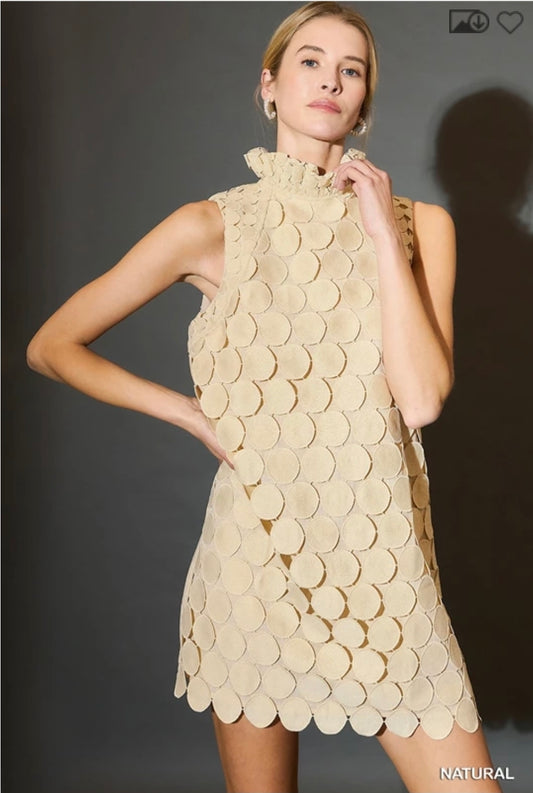 Halter neck sleeveless dress