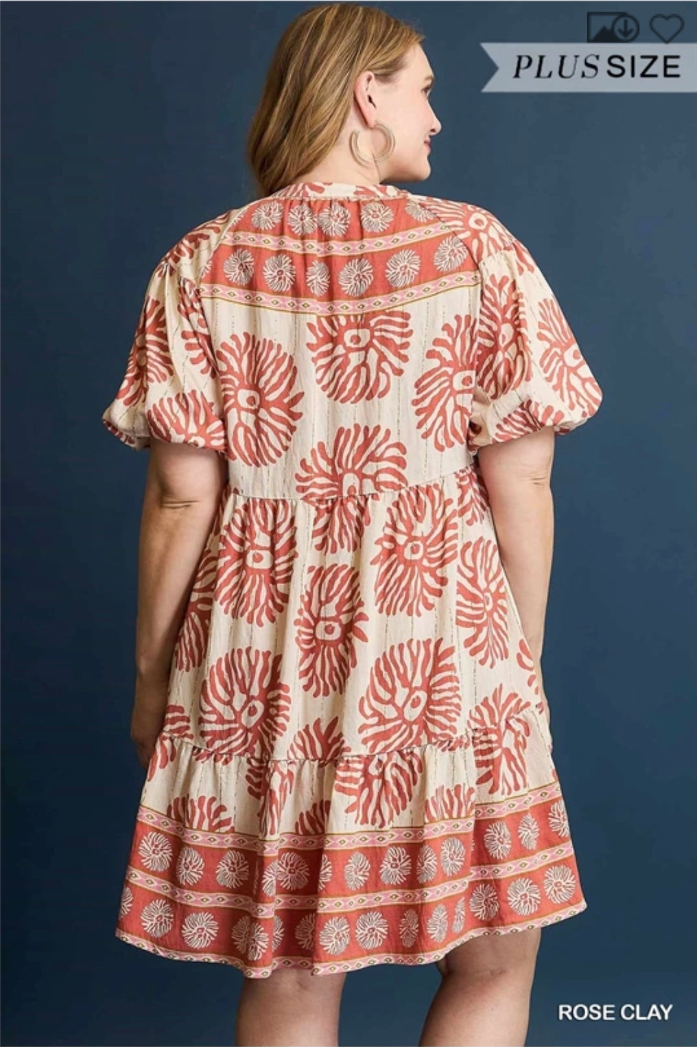 Boho breeze print mini dress