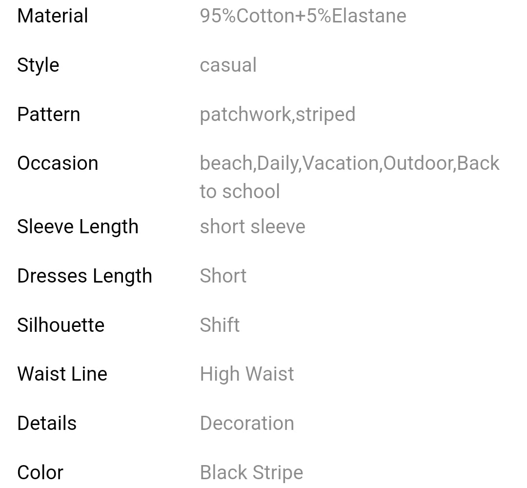 Black stripe contrast v neck t shirt mini dress with pockets