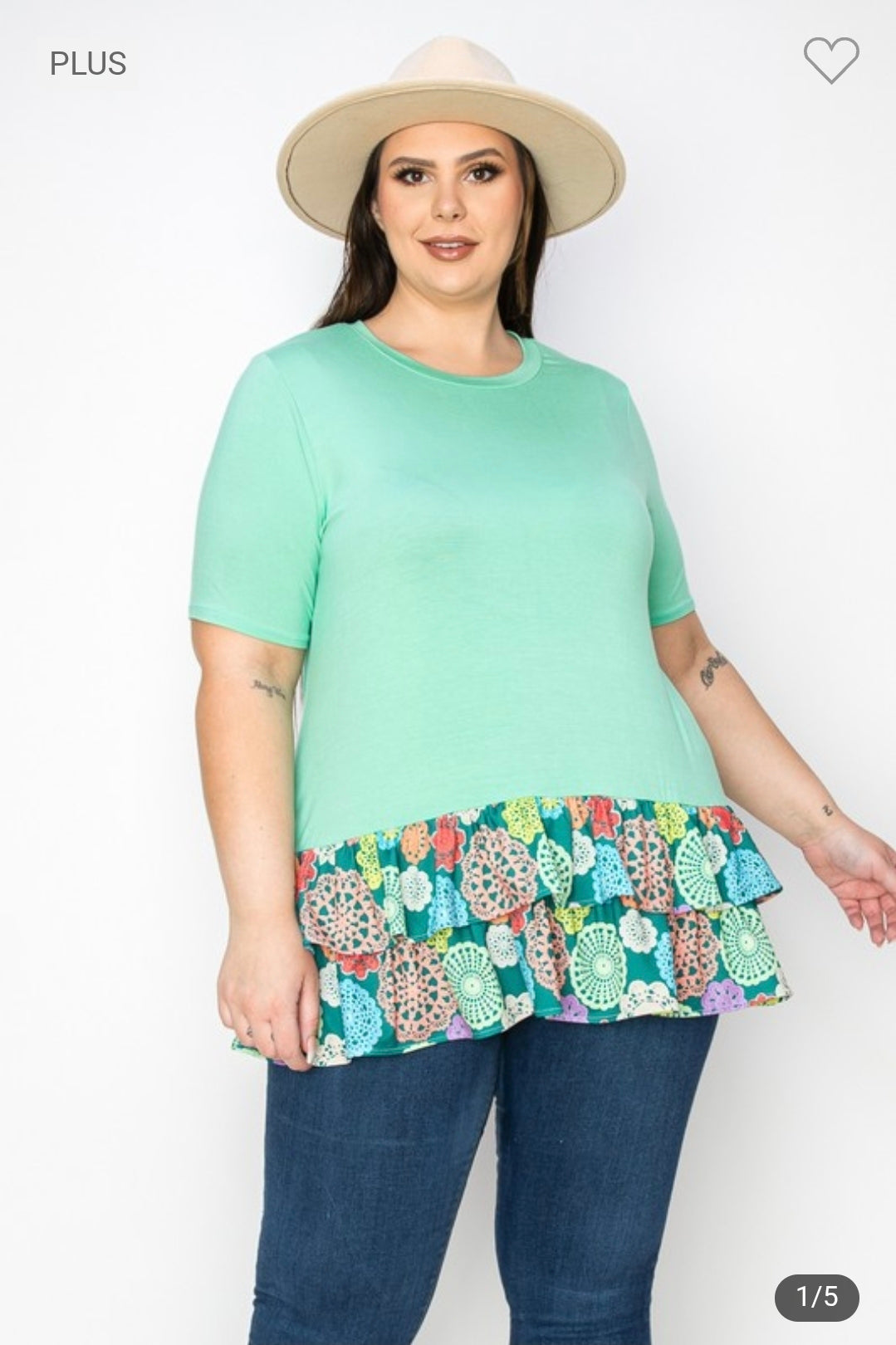 Plus size tunic top