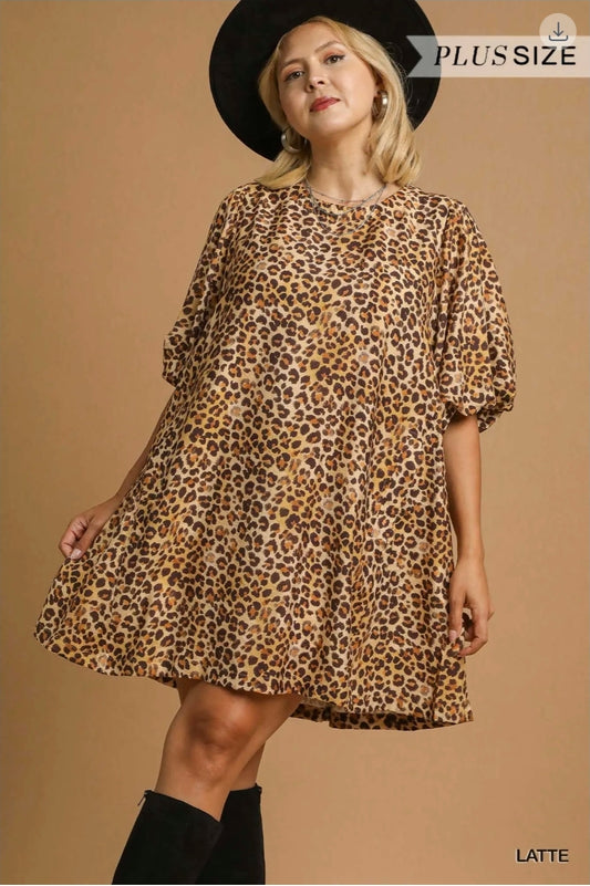 Leopard print dress