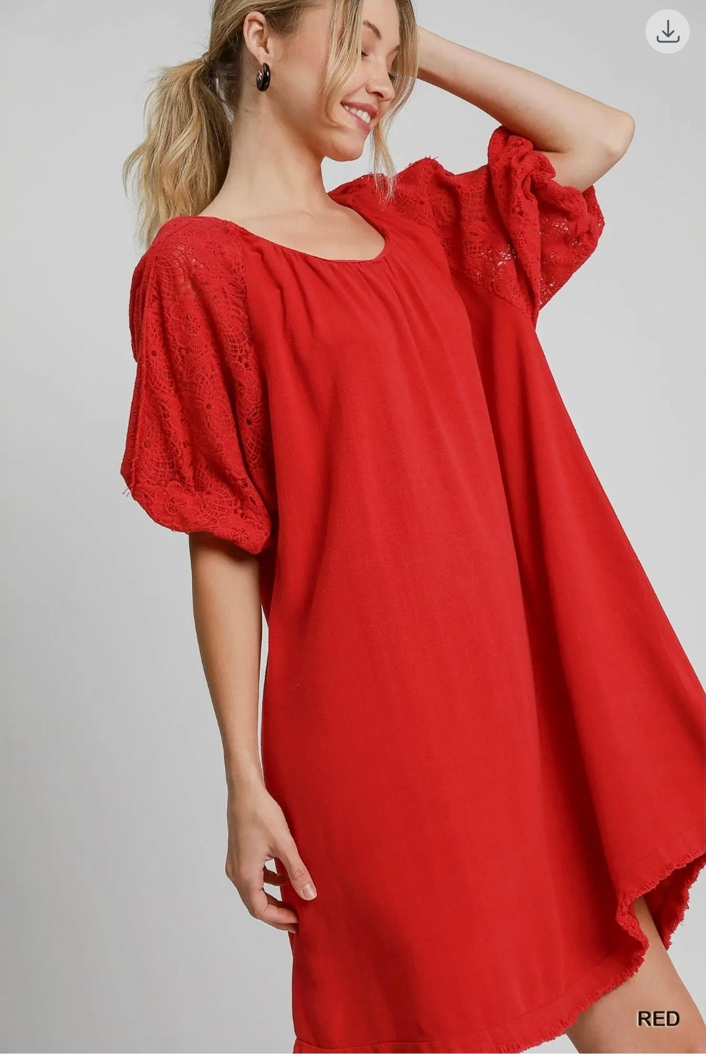 Scoop neck dress